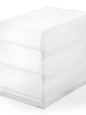 Polypropylene Storage Case Shallow 3 Drawers