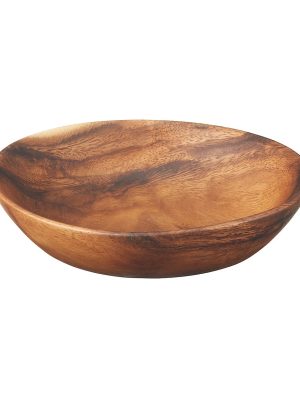 Acacia Deep Plate - 6.3 x 1.4