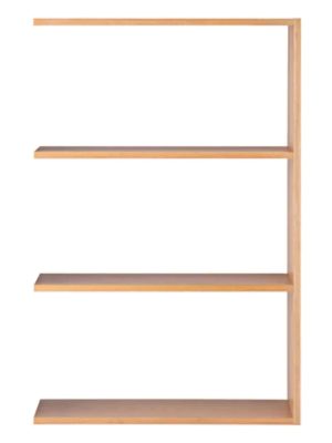 Oak Additional Stacking Shelf - Wide Type - 3 Tiers