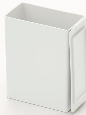 Polypropylene Dust Bin with Lid - Mini - 0.23 gal