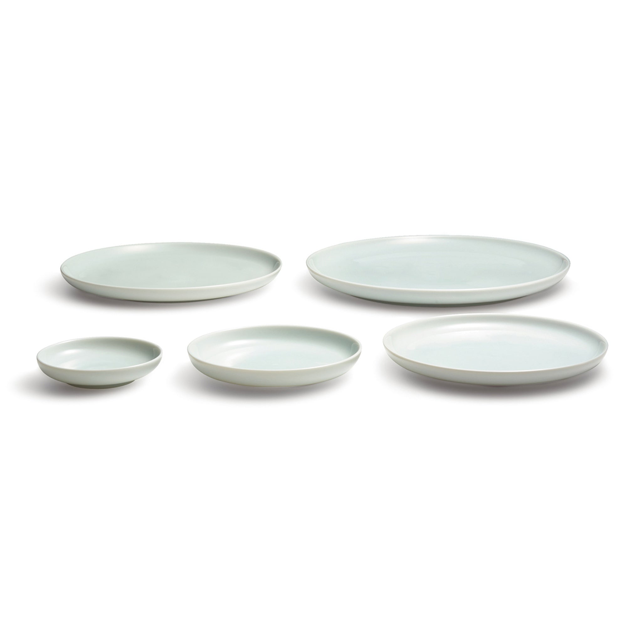 Blue White Porcelain Round Dish 8.5 x 0.8 - Image 6