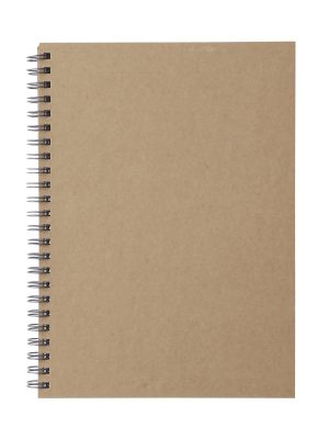 A5 Wirebound Notebook Plain Beige