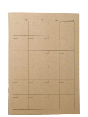 Recycled Paper Monthly Planner