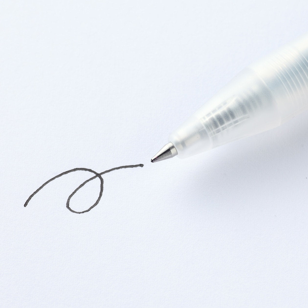 Gel Ink Ballpoint Pen Knock Type 0.5mm - Blue Black (10 Pack) - Image 2