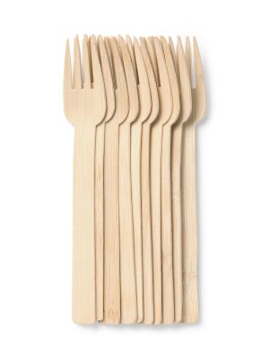 Bamboo Compostable Forks (10 Pack)