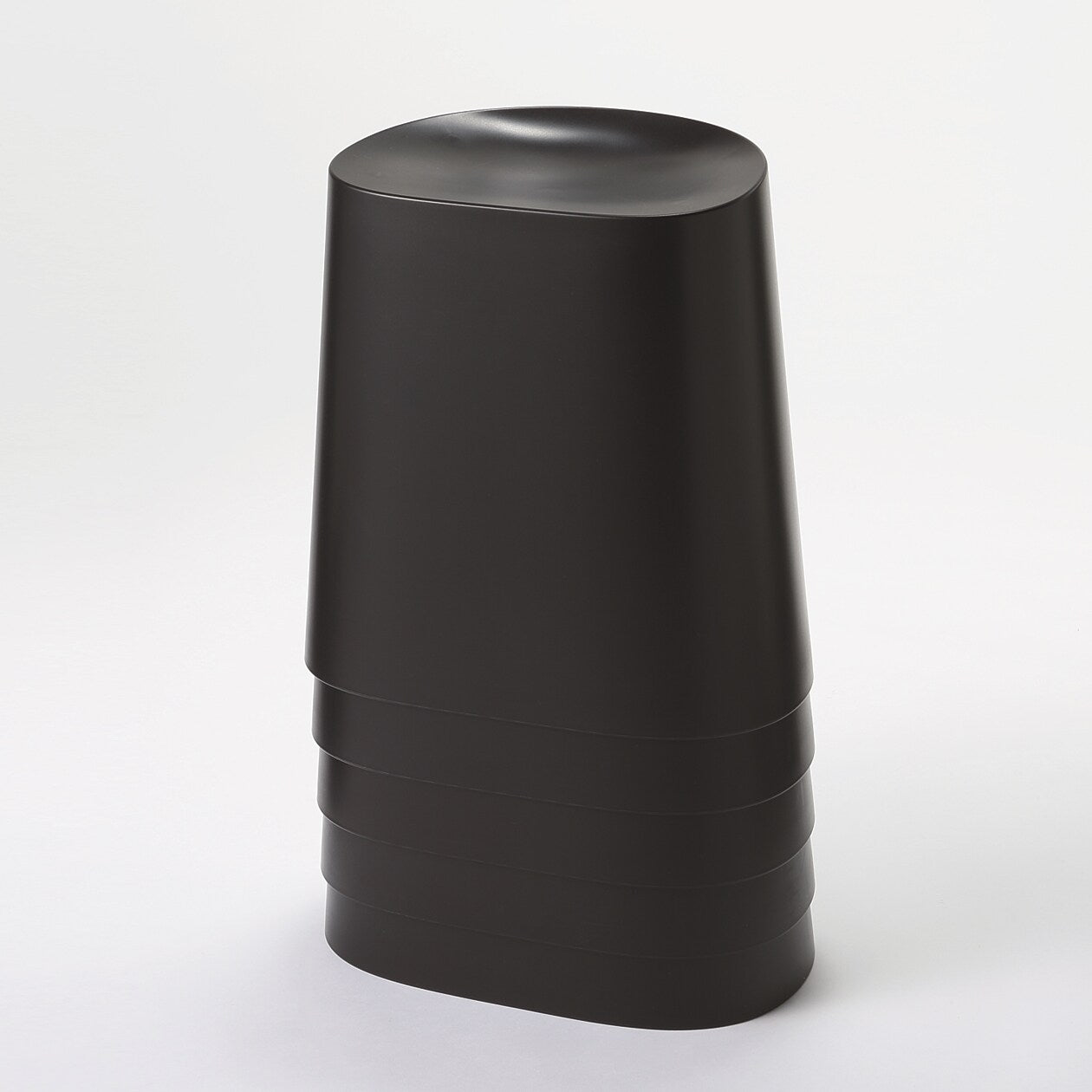 Polypropylene Stackable Stool Dark Gray - Image 4