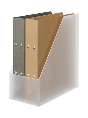 Polypropylene Magazine File Holder - Wide - Clear