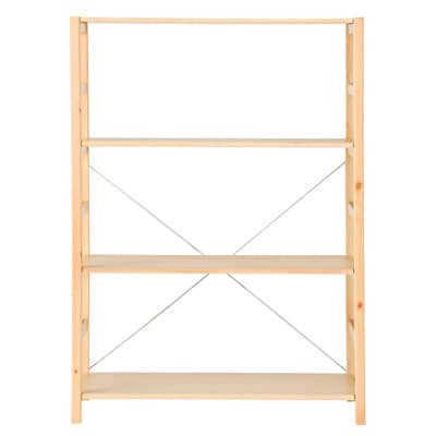 Pine Shelf Unit - Wide - Medium