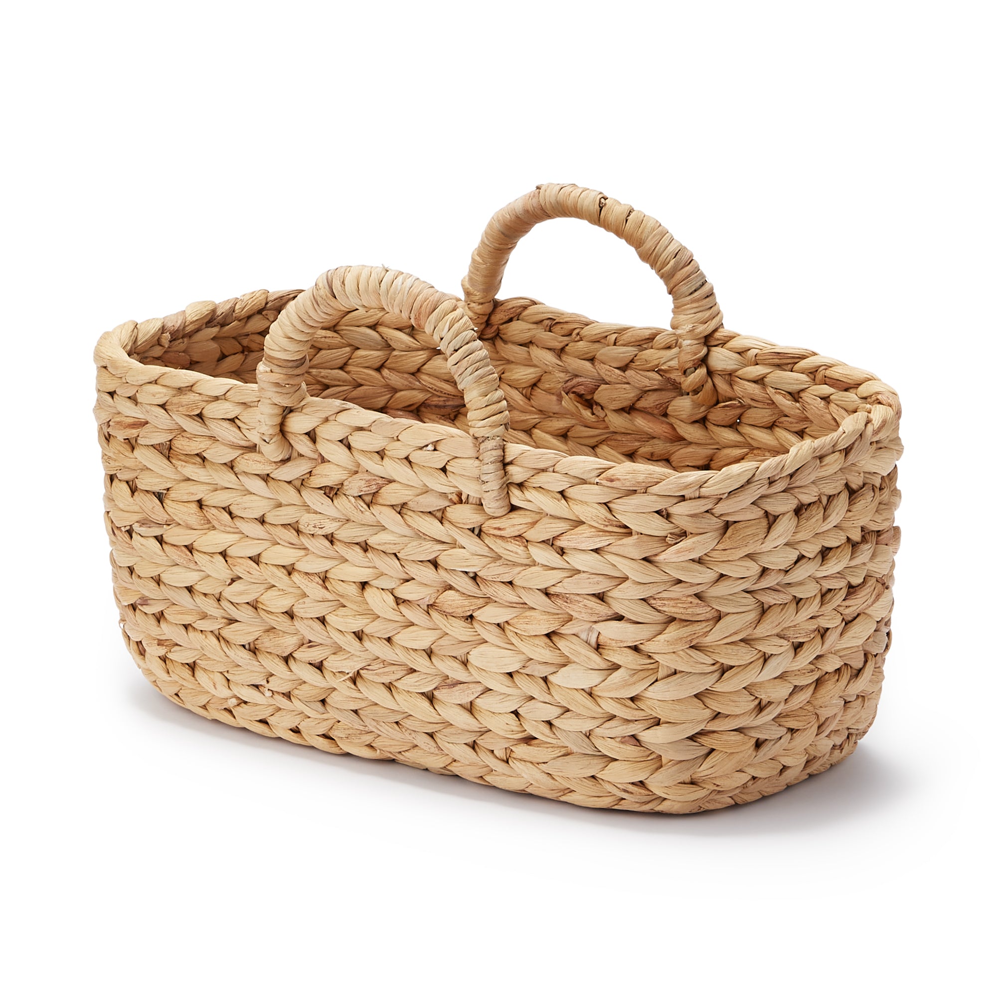 Water Hyacinth Basket - Oval - Small W14.6 x D7.3 x H6.3