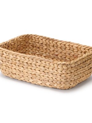 Water Hyacinth Basket - Rectangle - Small W13.4 x D9.1 x H4.7