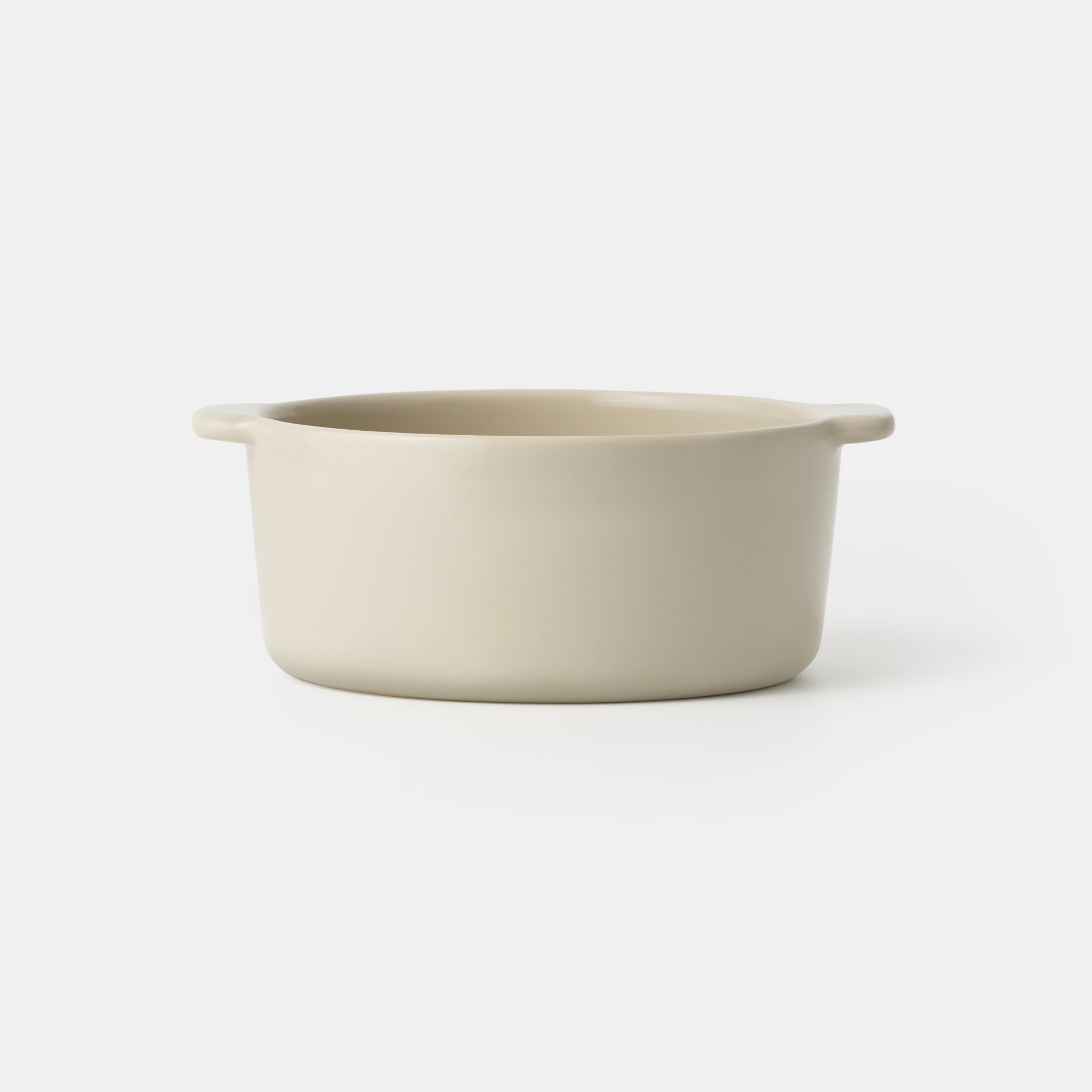 Stoneware Bowl Extra Large dia. 6.2 - Gray Beige - Image 2