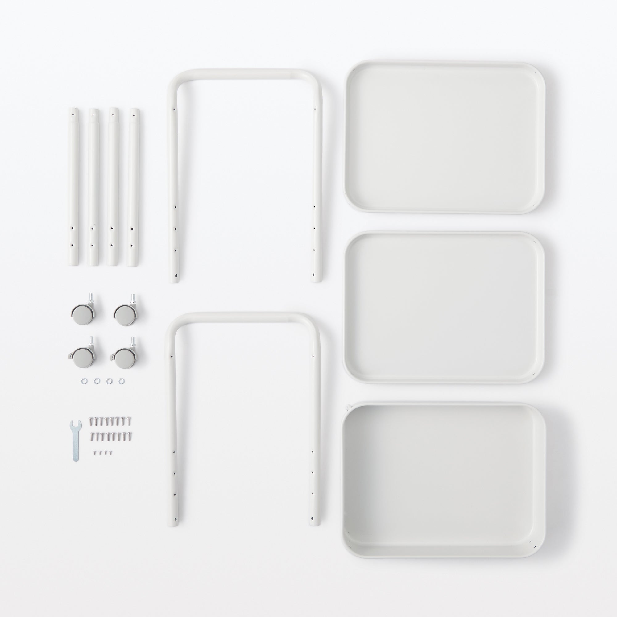 Steel Pipe Wheeled Rack Utility Cart - Image 12