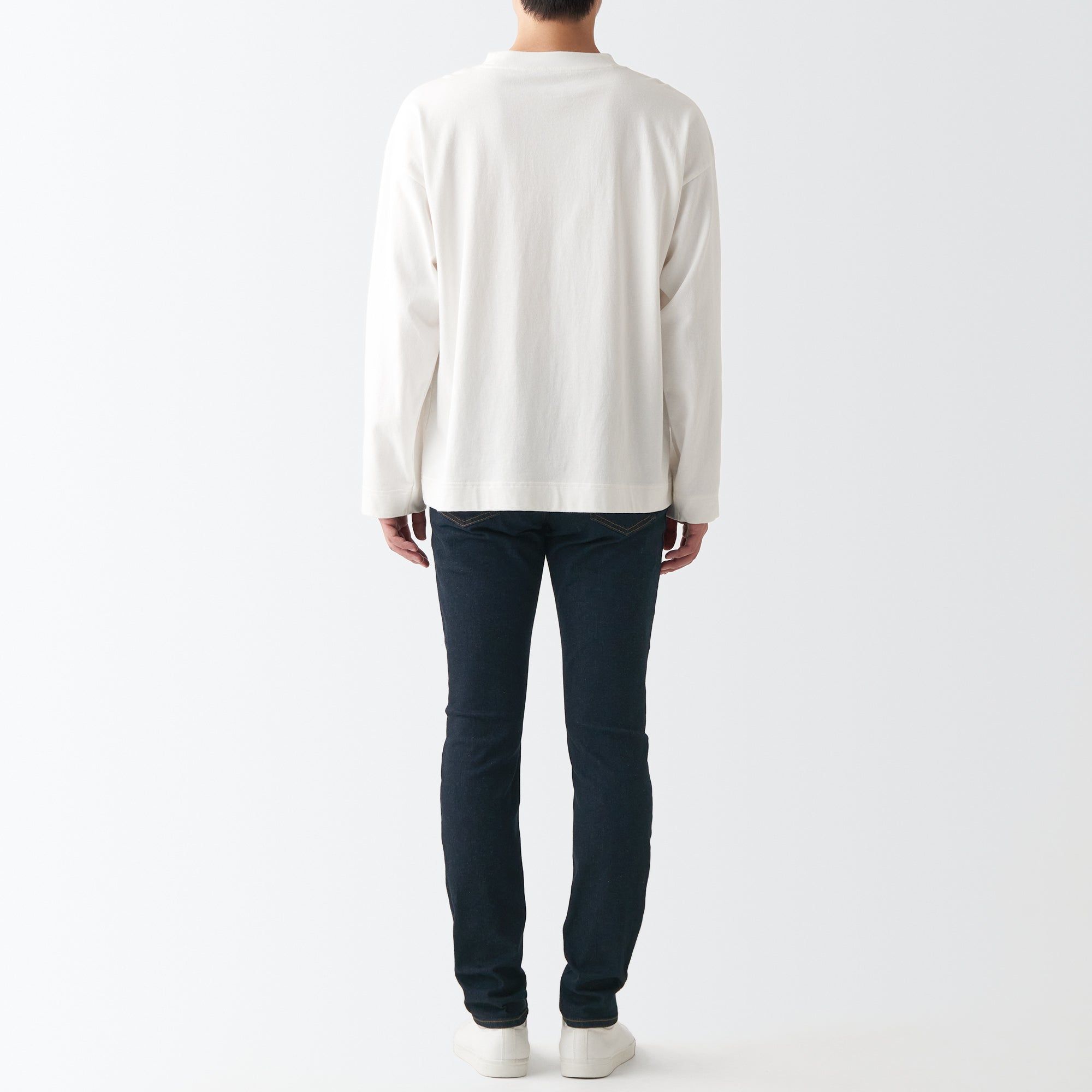 Men's Super Stretch Denim Skinny Pants Dark Navy (L32) - Image 6