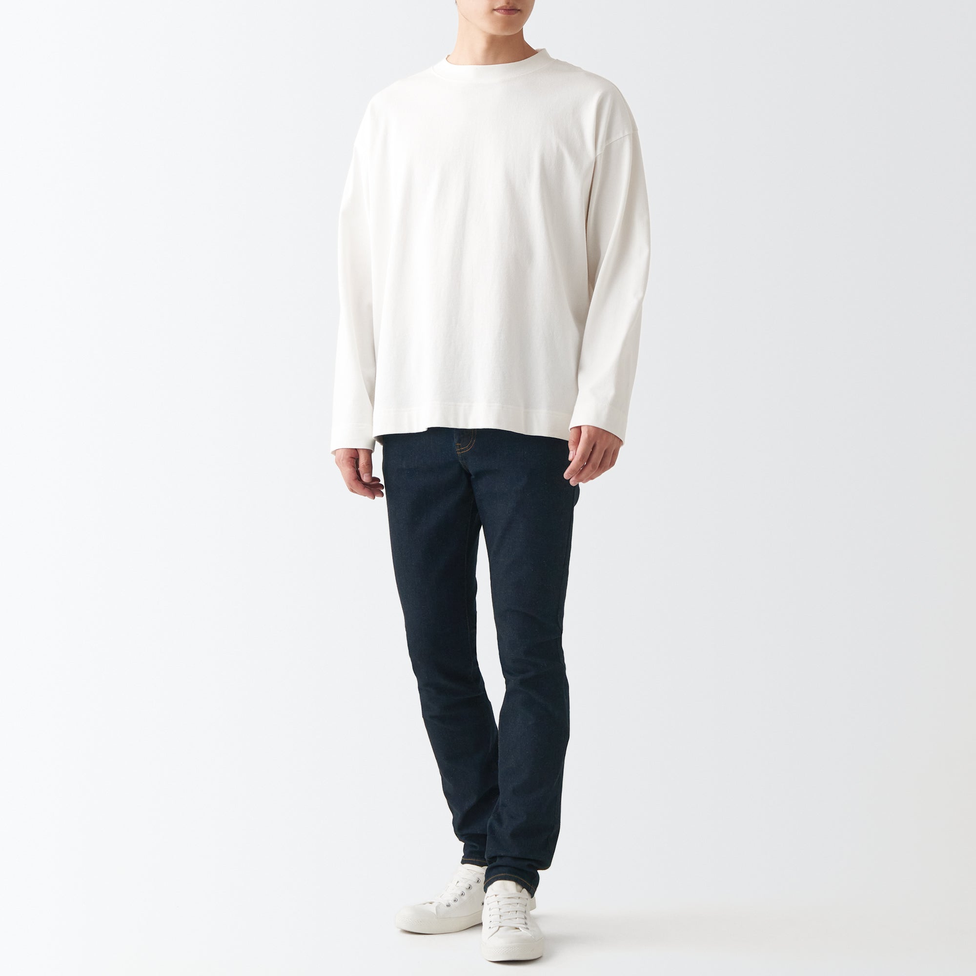 Men's Super Stretch Denim Skinny Pants Dark Navy (L32) - Image 7