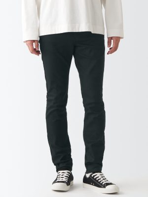 Men's Super Stretch Denim Skinny Pants Black (L32)