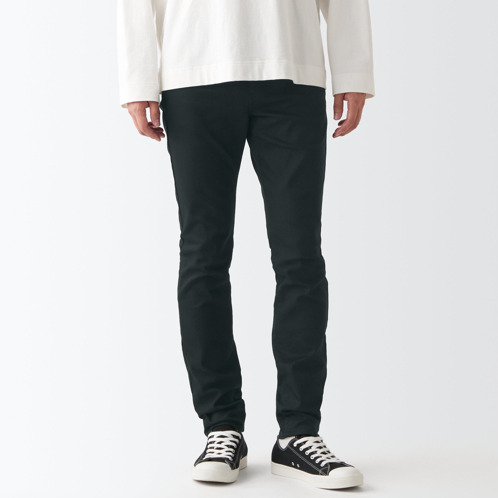 Men's Super Stretch Denim Skinny Pants Black (L32) - Image 3