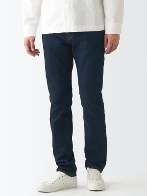 Men's Stretch Denim Slim Pants Dark Navy (L32)