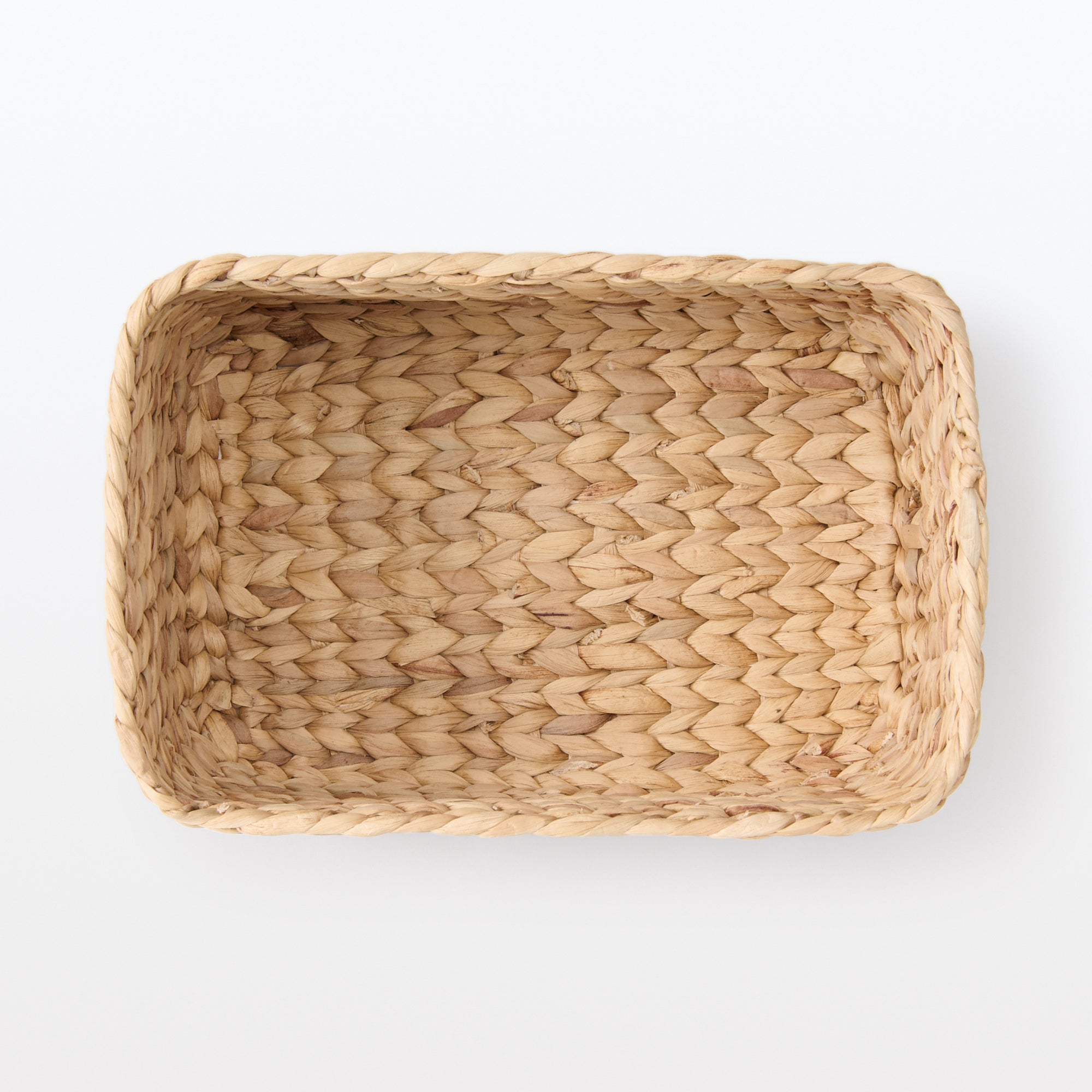 Water Hyacinth Basket - Rectangle - Medium W13.4 x D9.1 x H6.3 - Image 5