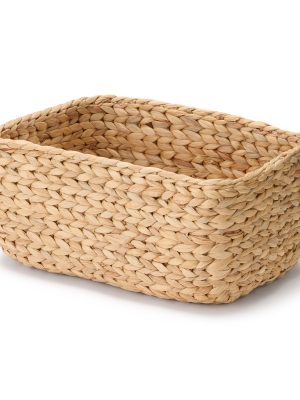 Water Hyacinth Basket - Rectangle - Medium W13.4 x D9.1 x H6.3