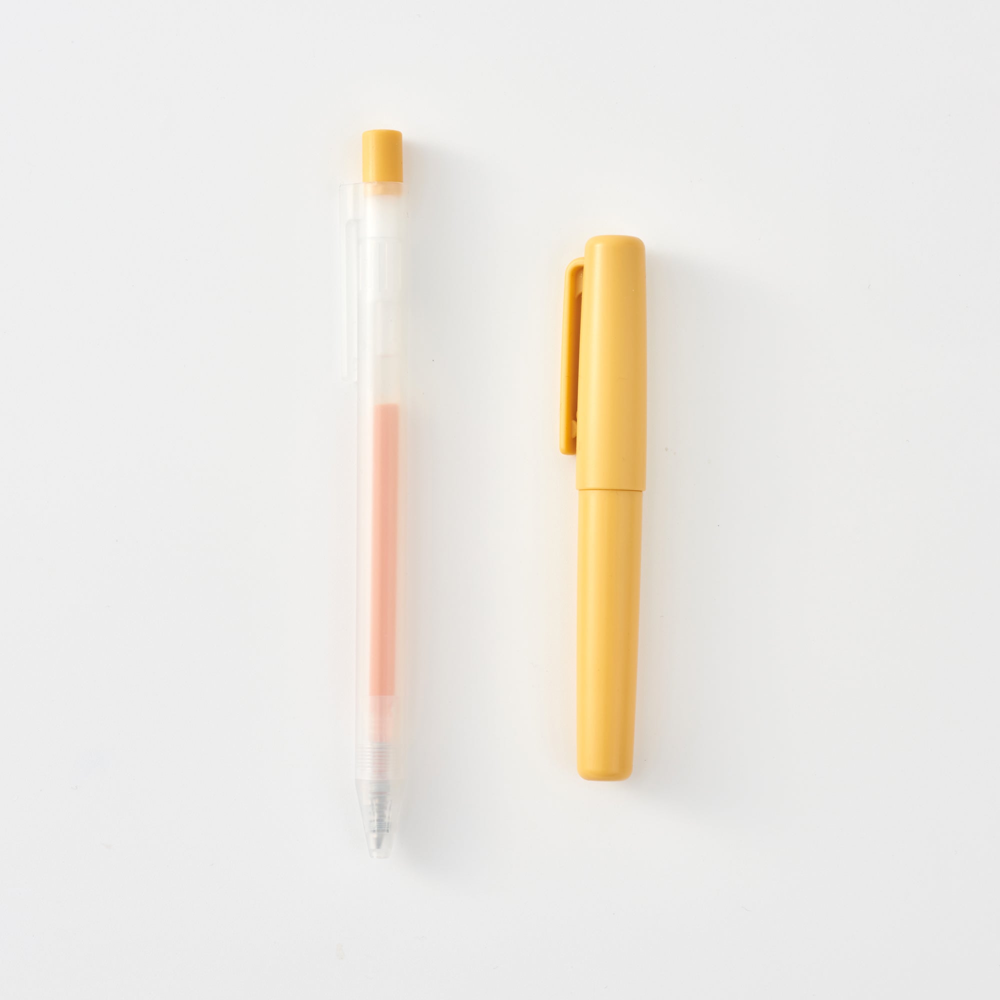 Compact Gel Ink Ballpoint Pen Cap Type 0.5mm - Yellow - Image 5