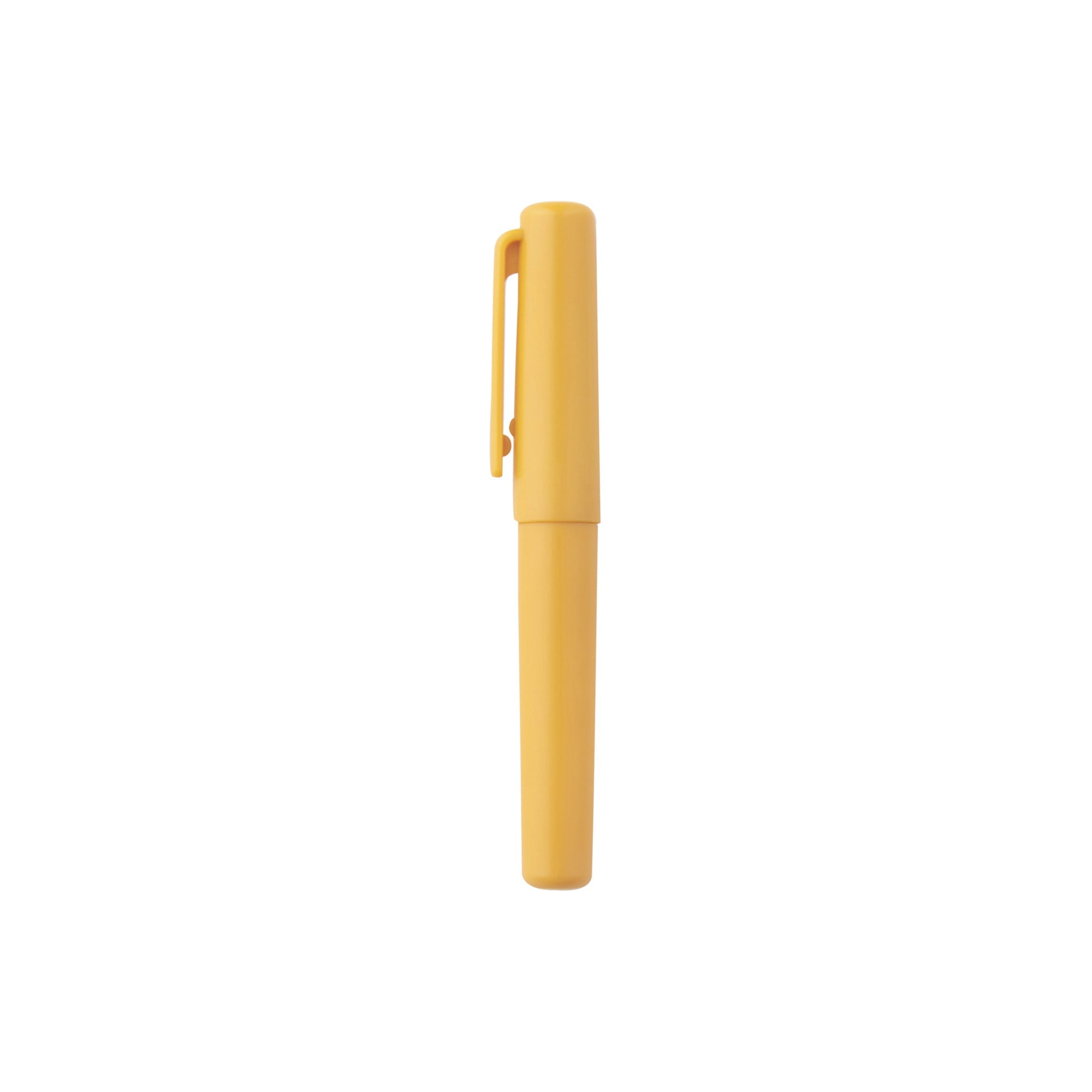 Compact Gel Ink Ballpoint Pen Cap Type 0.5mm - Yellow