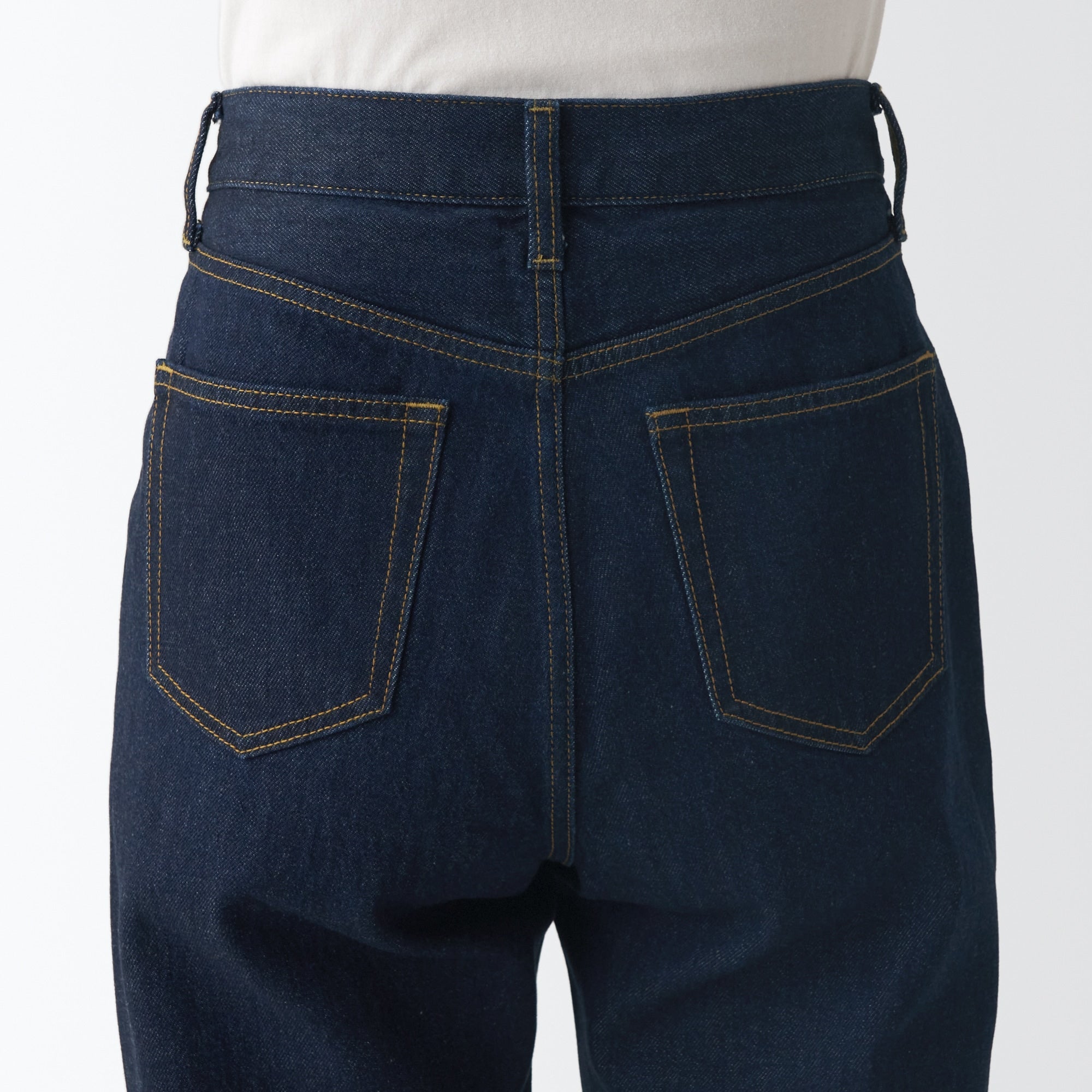 Women's Denim Regular Pants - Dark Navy (L 31inch / 79cm) - Image 9