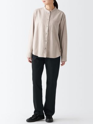 Women's Denim Regular Pants Black (L 30inch / 77cm)