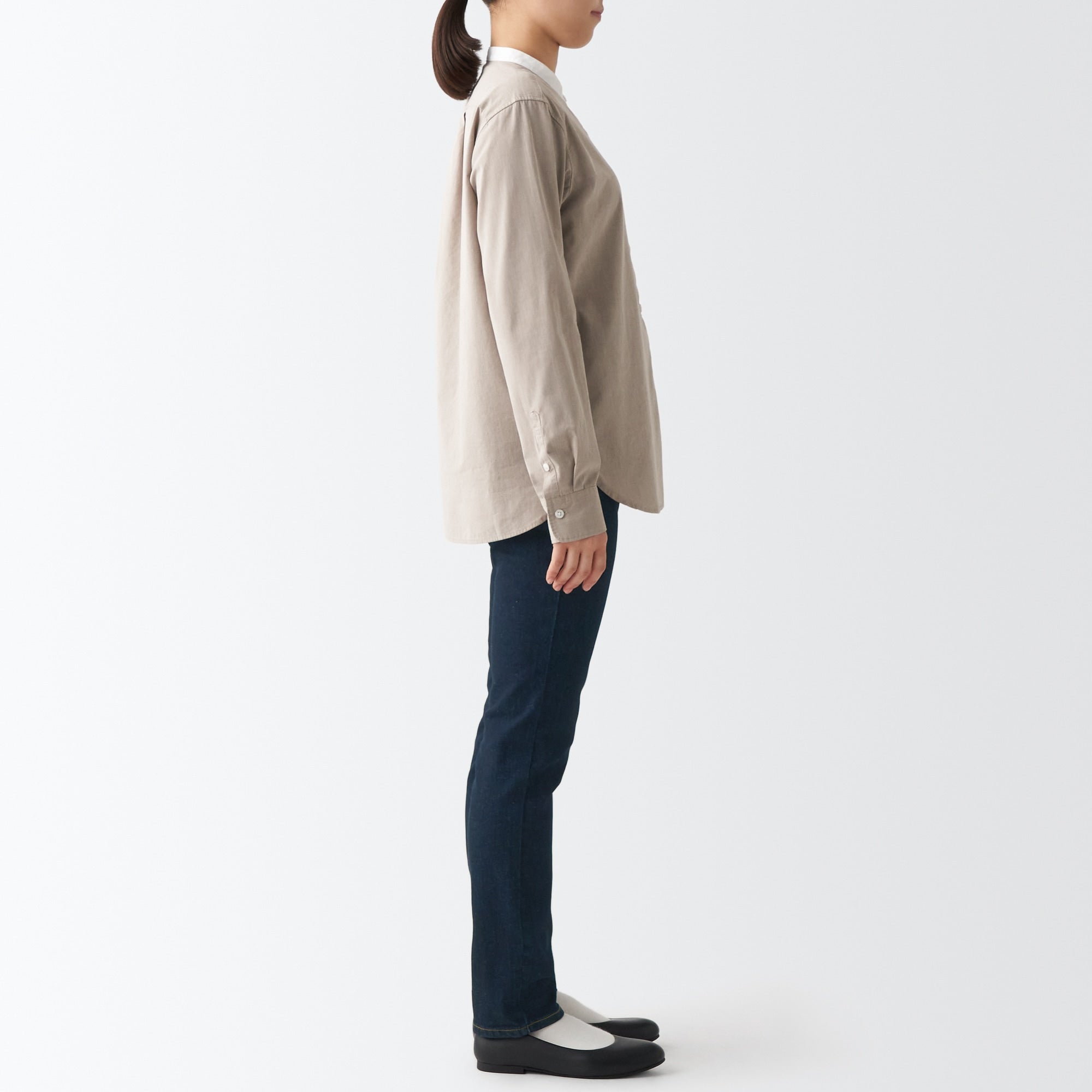 Women's Stretch Denim Slim Pants Dark Navy (L 30inch / 75cm) - Image 6