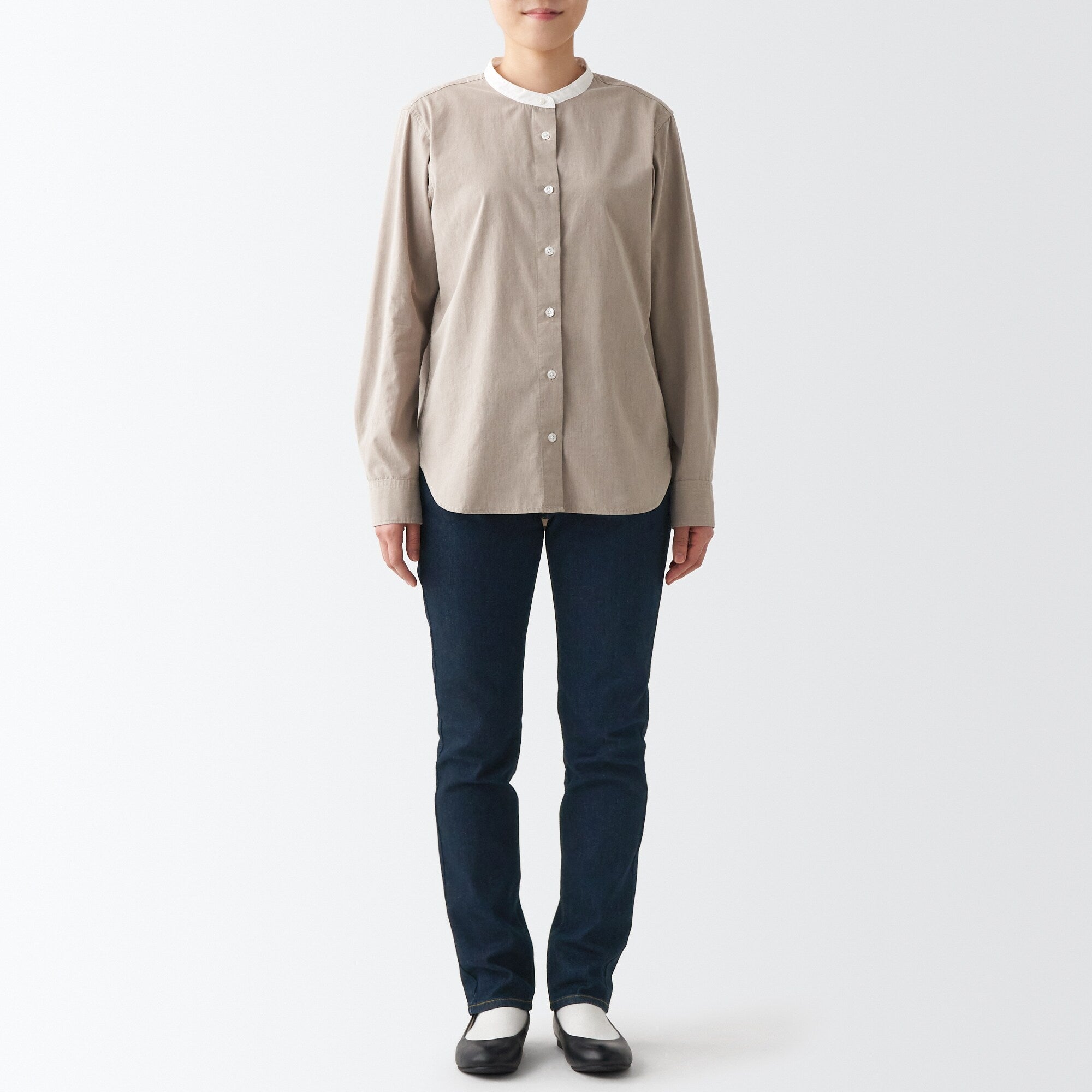 Women's Stretch Denim Slim Pants Dark Navy (L 30inch / 75cm) - Image 5