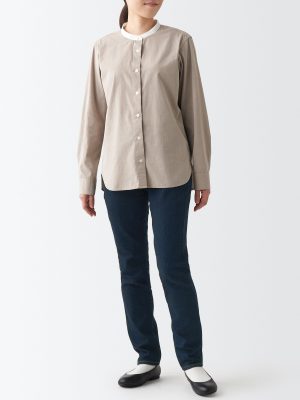 Women's Stretch Denim Slim Pants Dark Navy (L 30inch / 75cm)