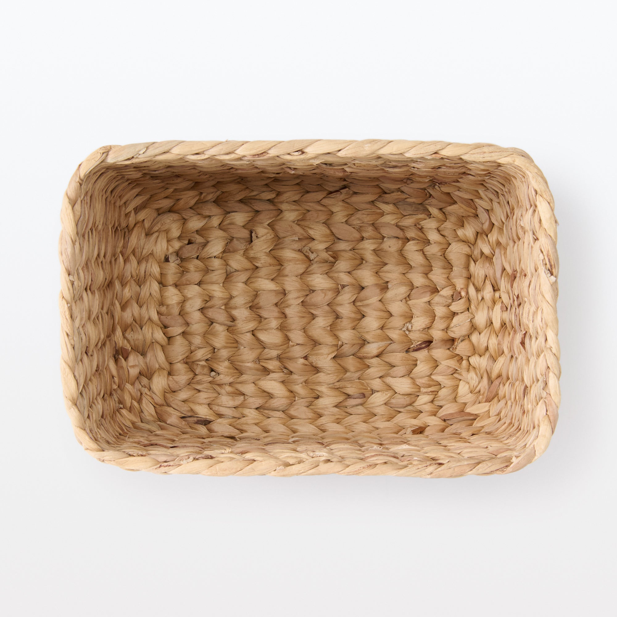 Water Hyacinth Basket - Rectangle - Large W13.4 x D9.1 x H9.4 - Image 5