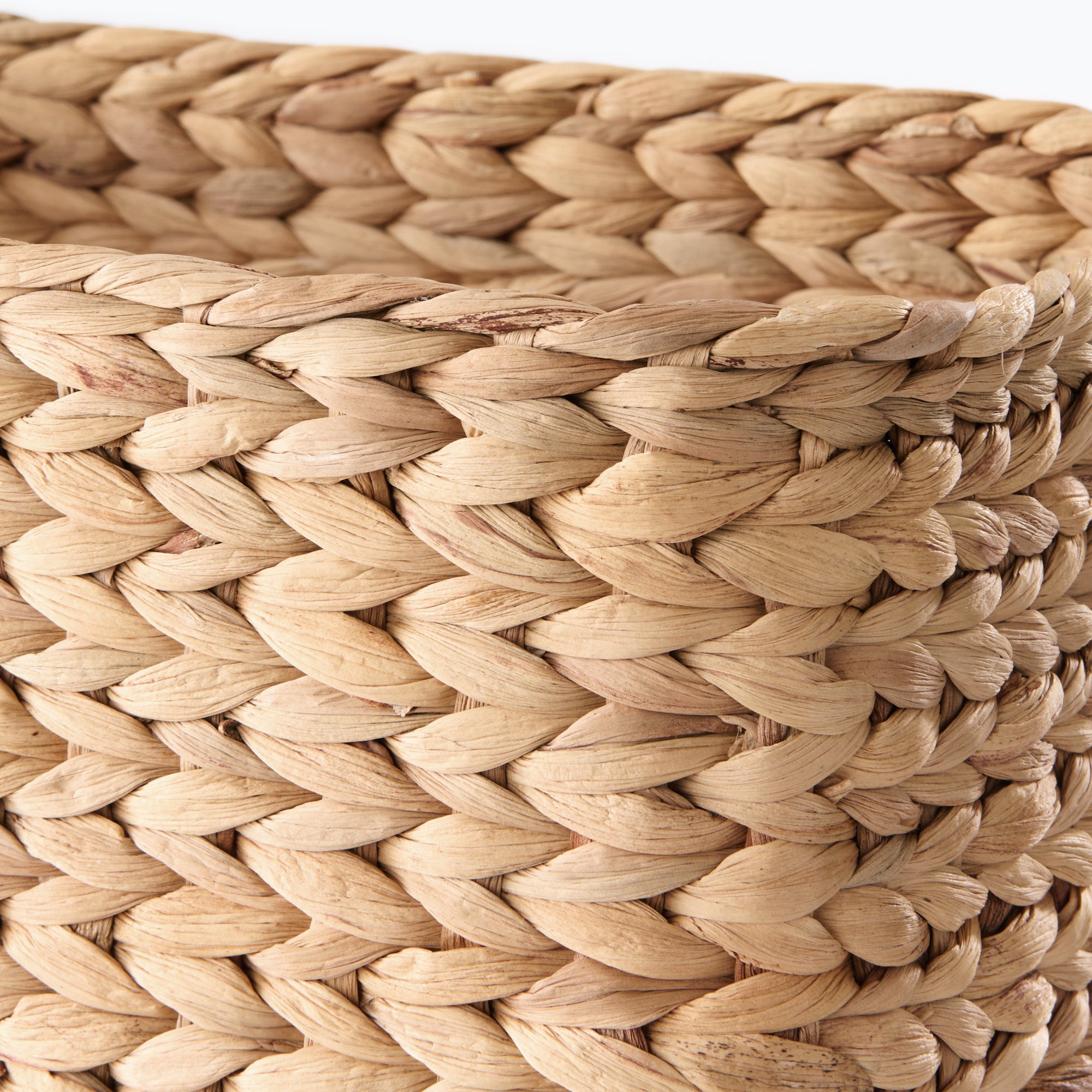 Water Hyacinth Basket - Rectangle - Large W13.4 x D9.1 x H9.4 - Image 6