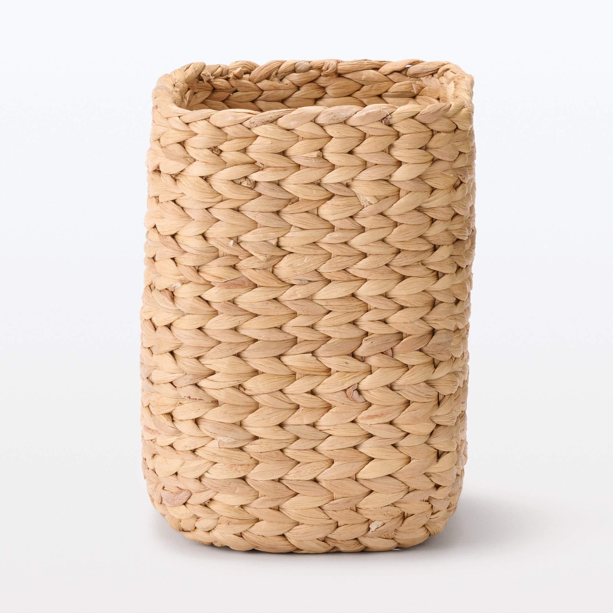 Water Hyacinth Basket - Rectangle - Large Half W6.7 x D9.1 x H9.4 - Image 3