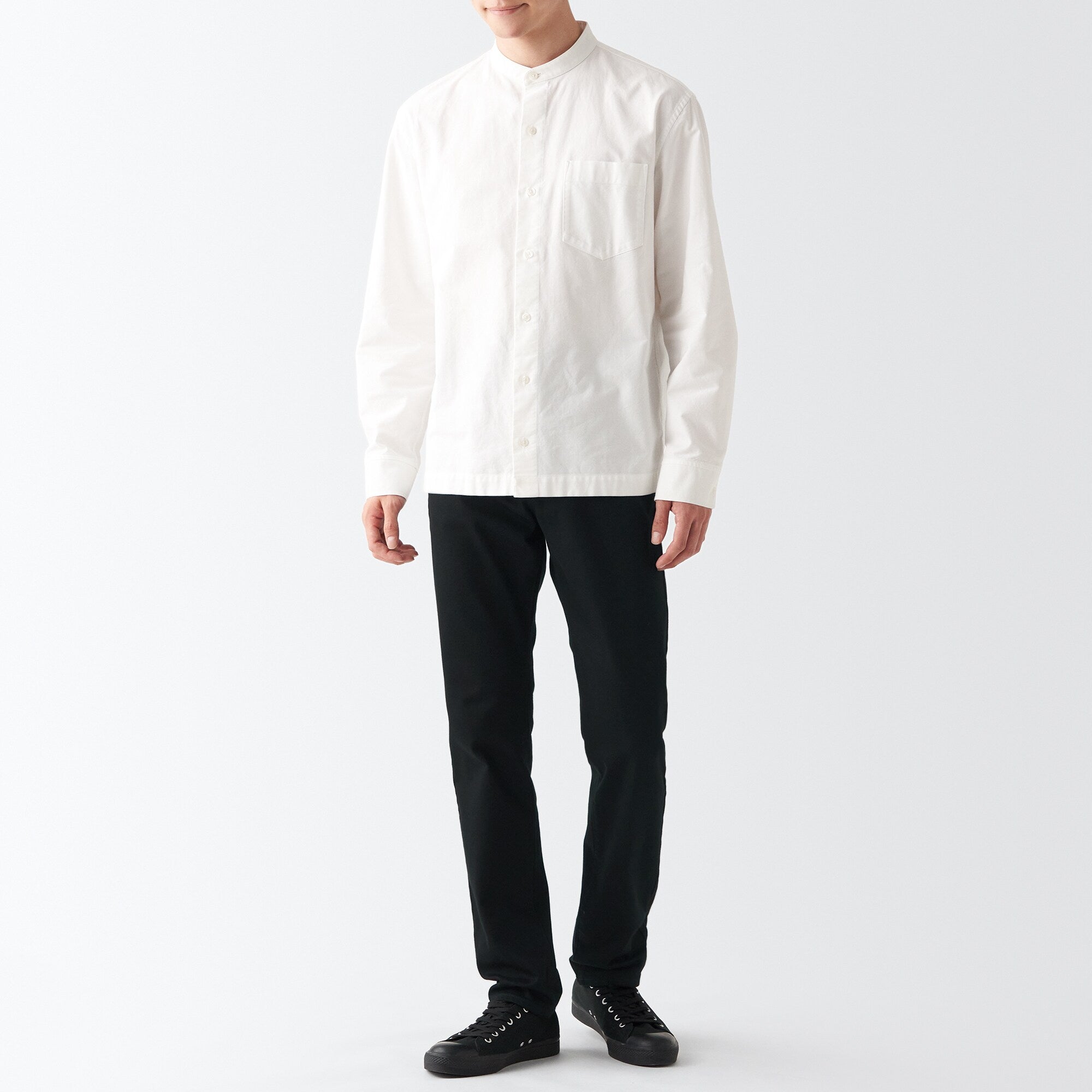 Men's Stretch Denim Slim Pants Black (L 32inch / 82cm) - Image 7