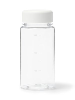 Water Bottle with Measurements 11.8 fl oz - White