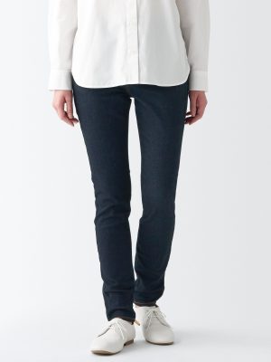 Women's Super Stretch Denim Skinny Pants Dark Navy (L 30 / 76 cm)