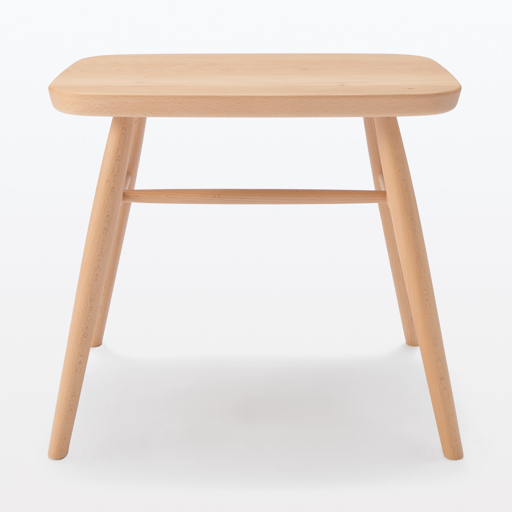 Beech Wood Stool with Round Legs - Image 2