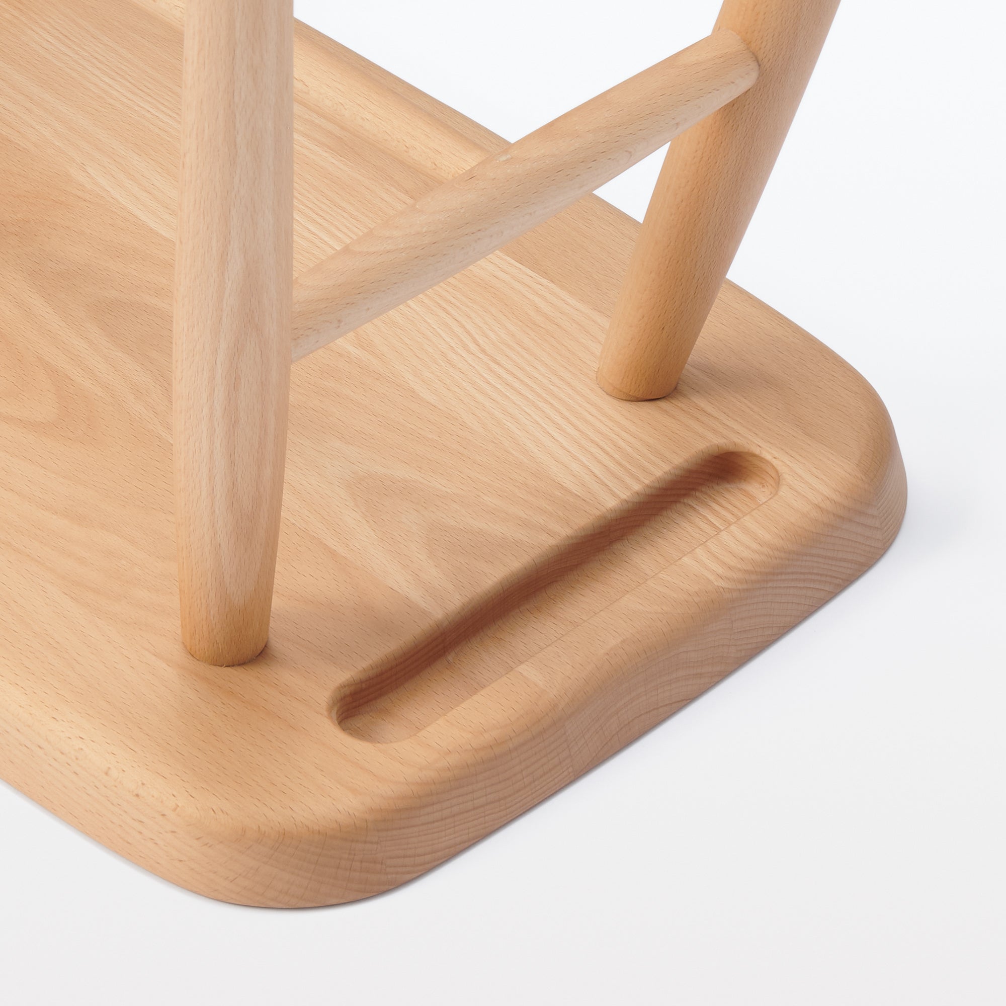 Beech Wood Stool with Round Legs - Image 4