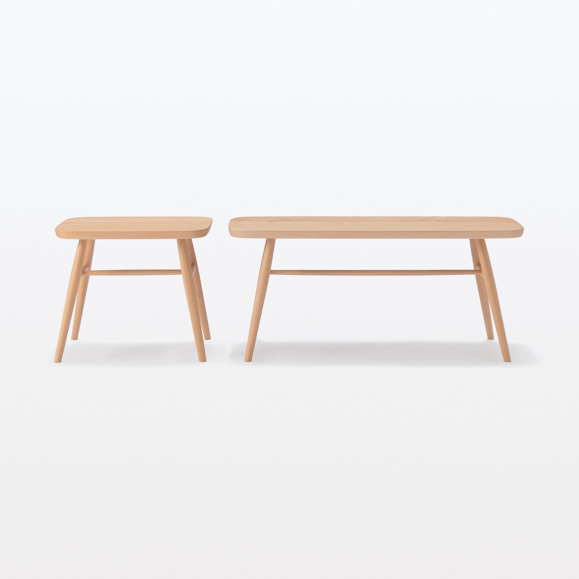 Beech Wood Stool with Round Legs - Image 8