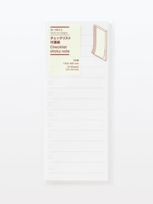 Stick-On-Edges Checklist Sticky Note