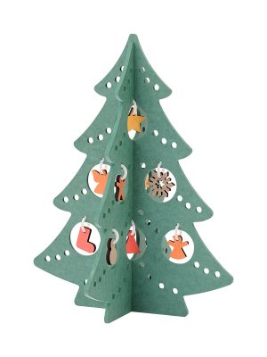 Color MDF Christmas Tree - Green - Large