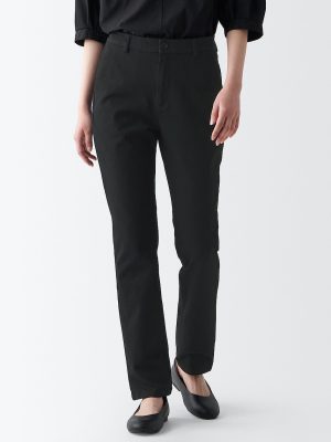Women's 4-Way Stretch Chino Slim Tapered Pants (L 32inch / 80cm)