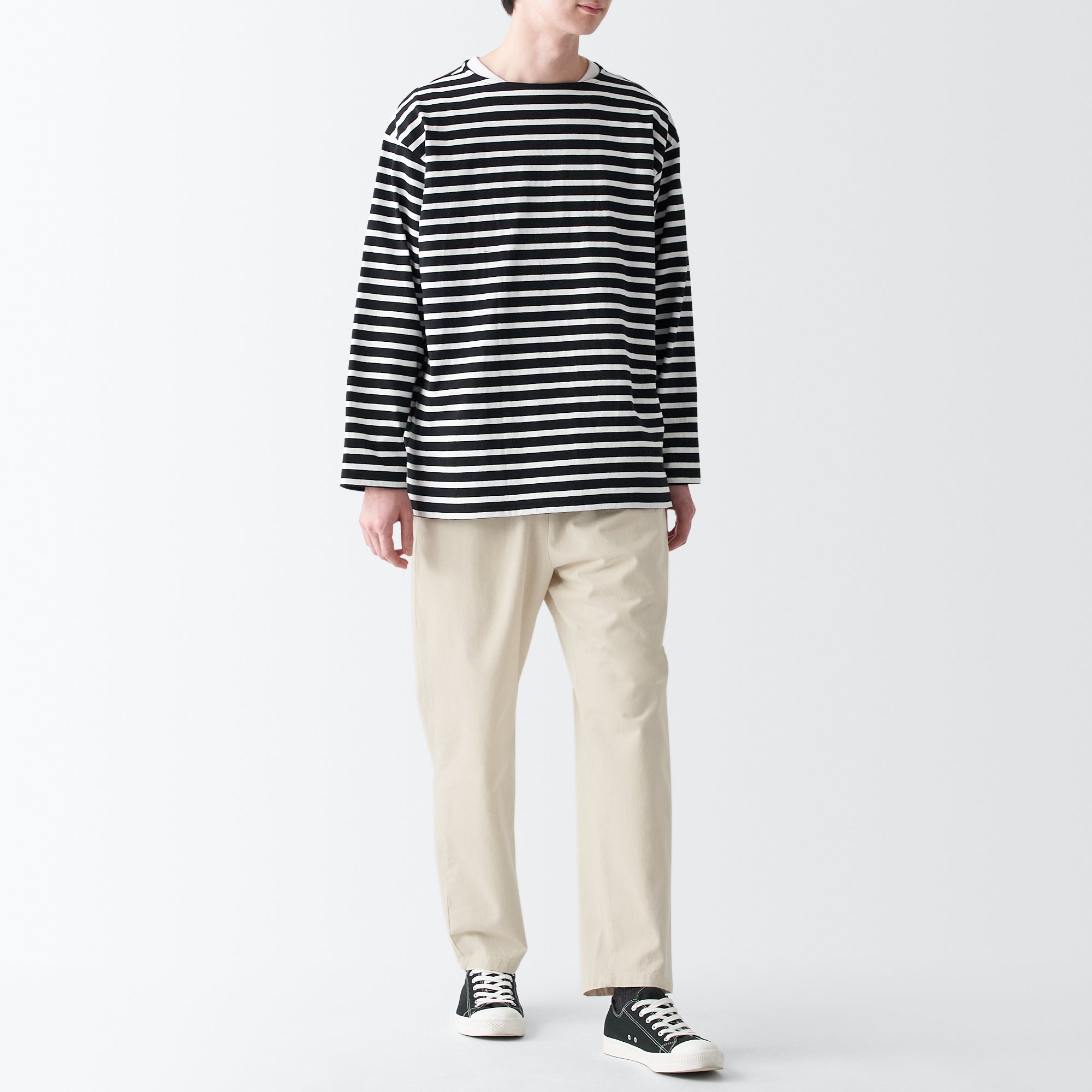 Men's Denim Easy Pants - Natural