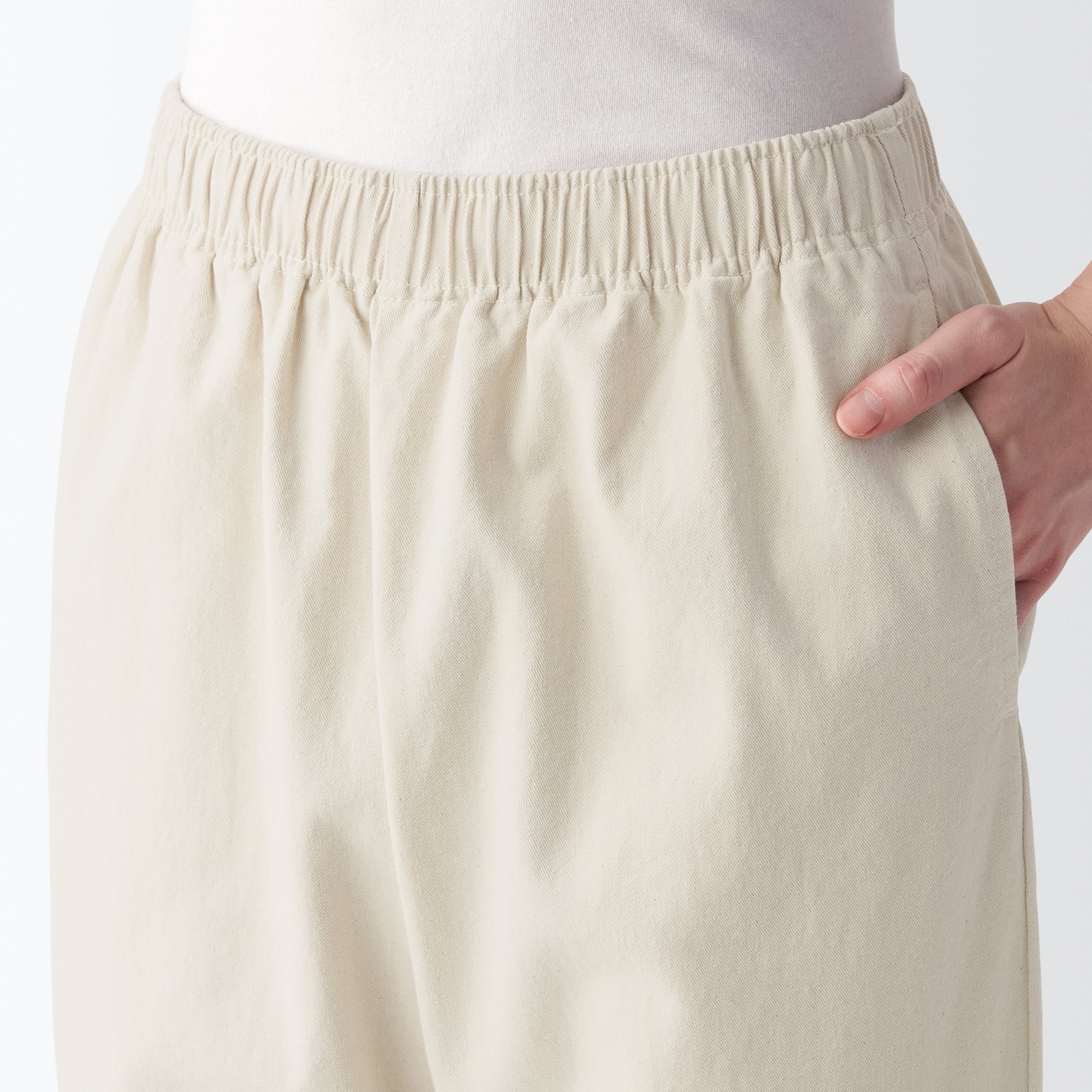 Men's Denim Easy Pants - Natural - Image 7