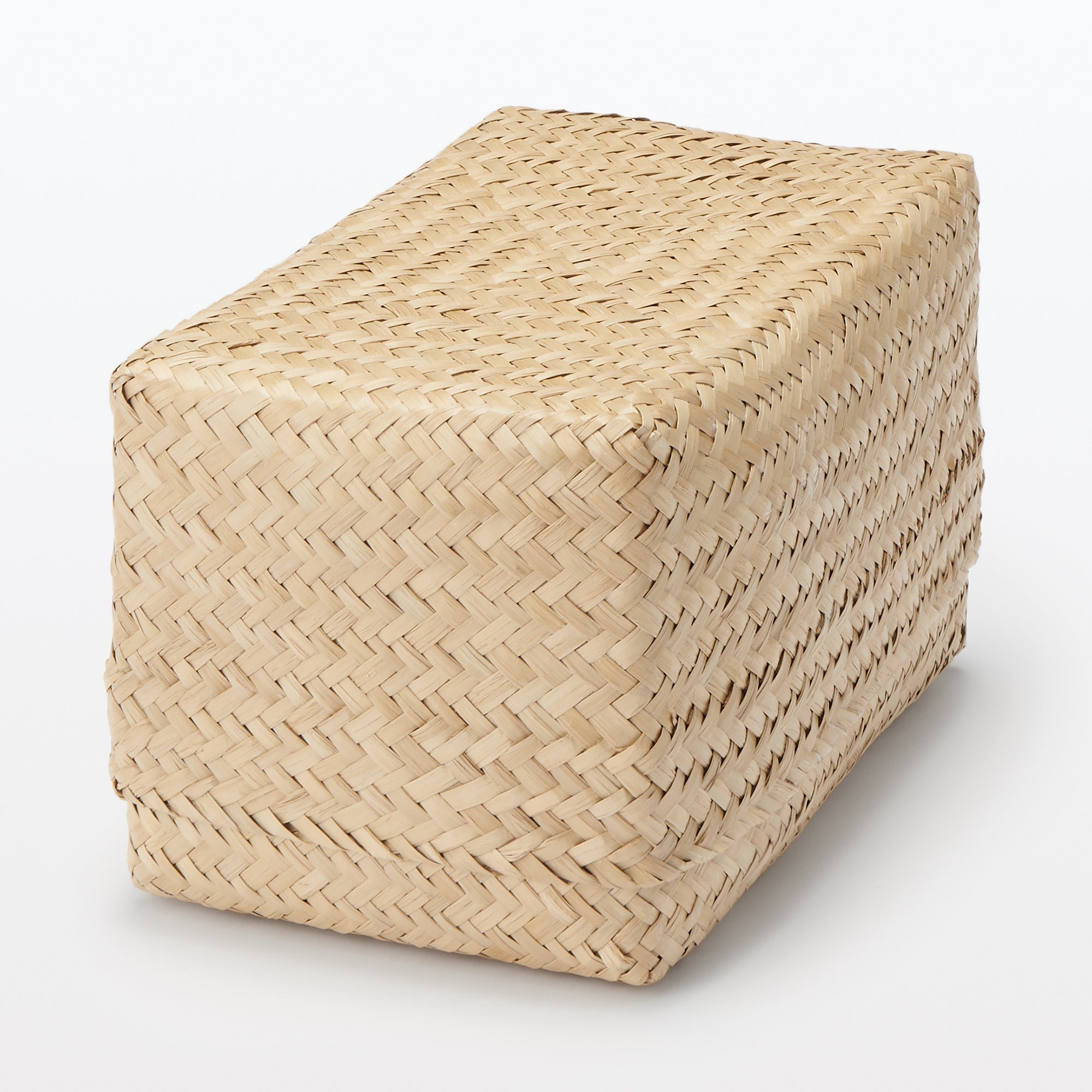 Seagrass Organizer Herringbone Rectangular Basket - Large (W5.9 x D9.8 x H4.7) - Image 7