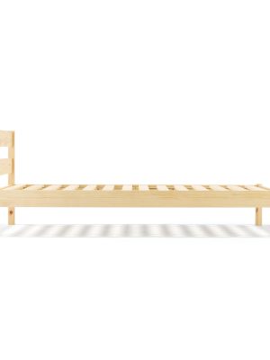 [HD] Pine Wooden Bed - Double
