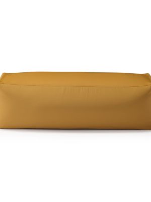 Polyester Plain Weave Cover For Rectangular Body Fit Cushion - Mustard (Cushion Sold Separately)