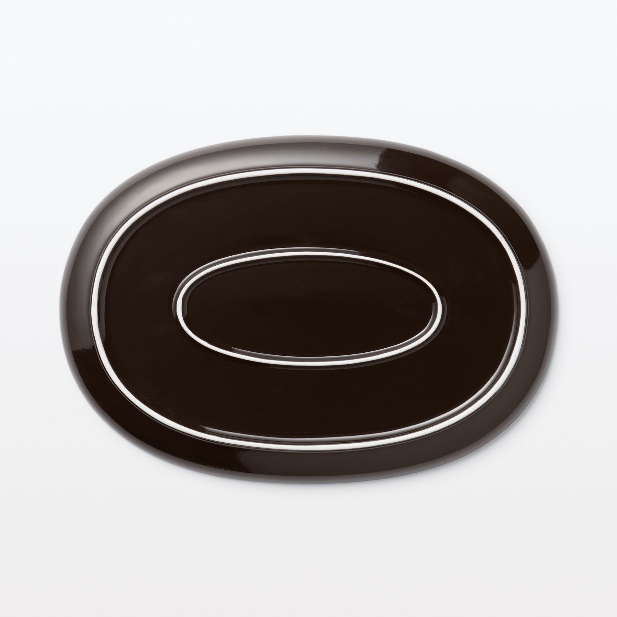 Everyday Tableware Oval Plate Large - Dark Brown - Image 4