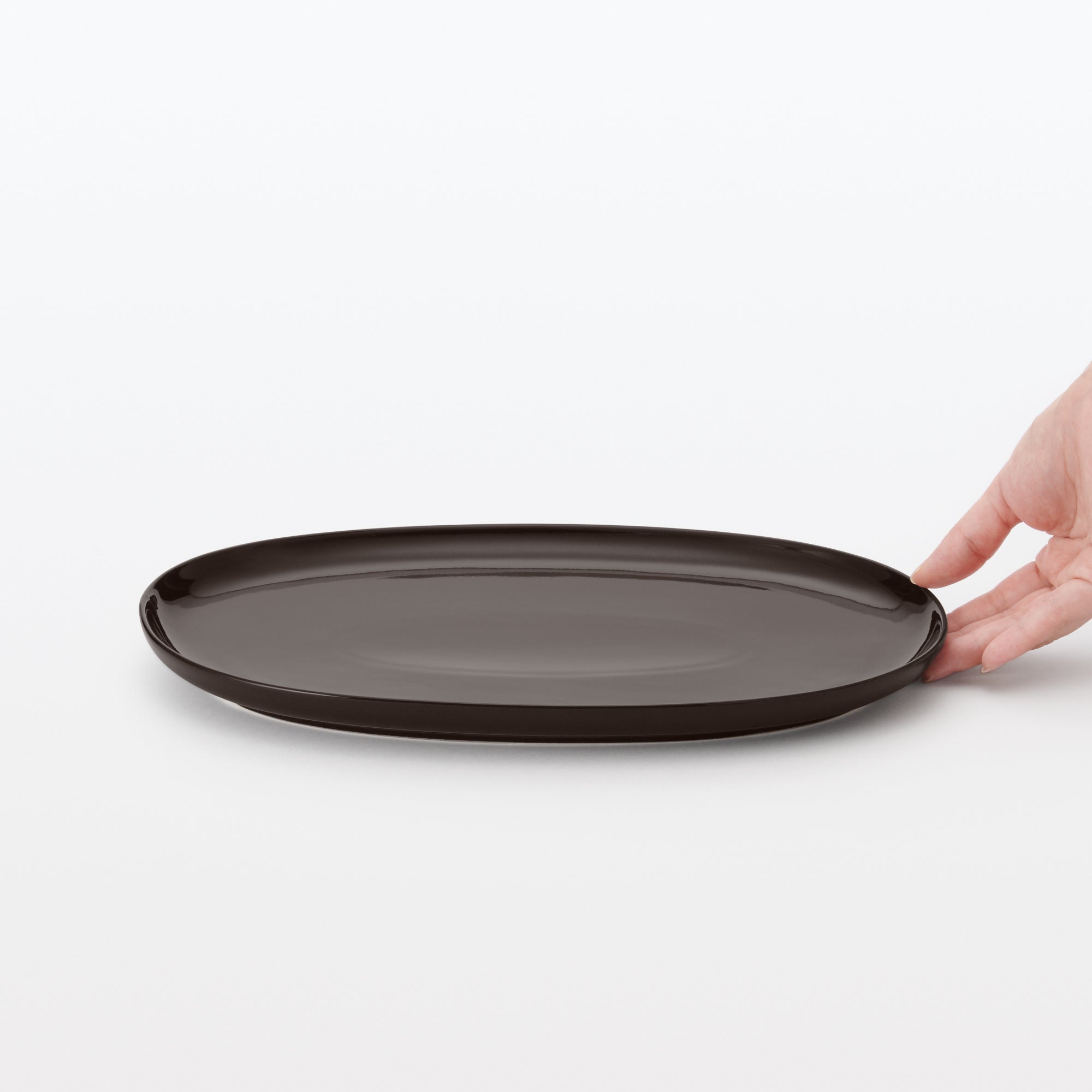 Everyday Tableware Oval Plate Large - Dark Brown - Image 6