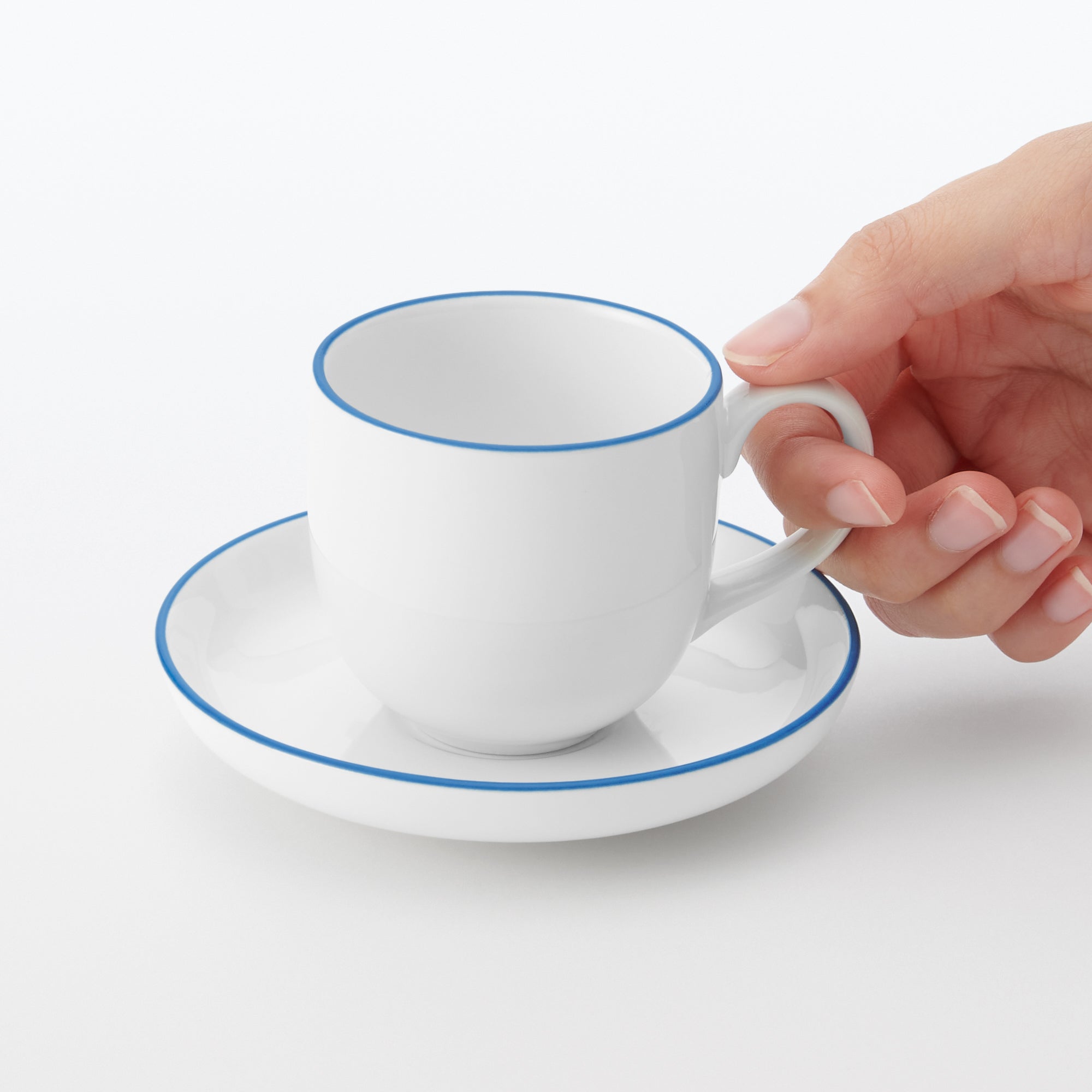 Everyday Tableware Demitasse Cup - Blue Stripe - Image 6